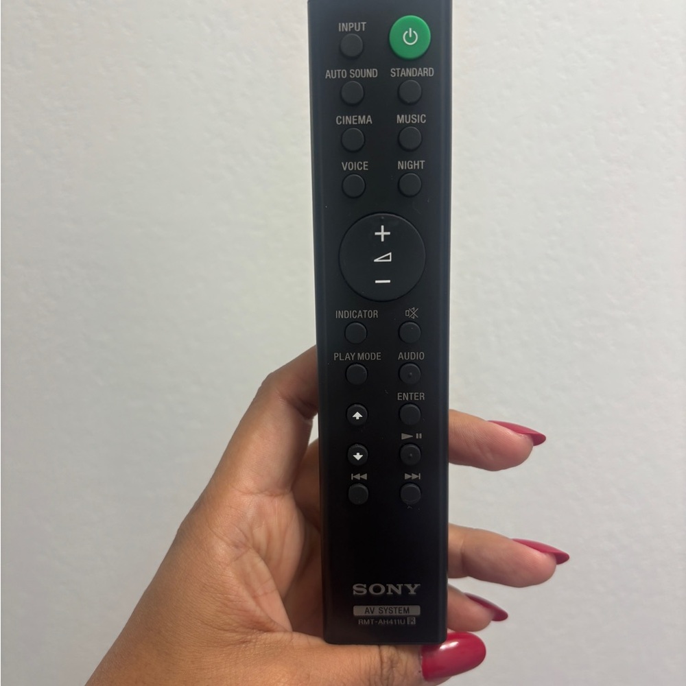 Sony Black Audio Remote RMT-AH411U